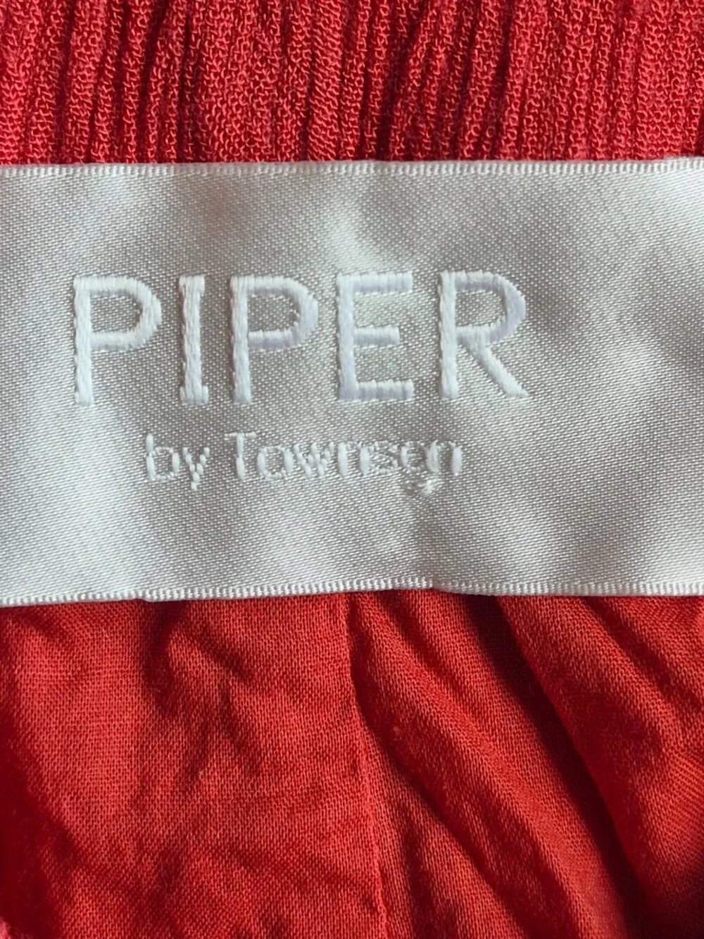 Piper by Townsen Red Swingy multicolored Tassel Hem Shorts Size M